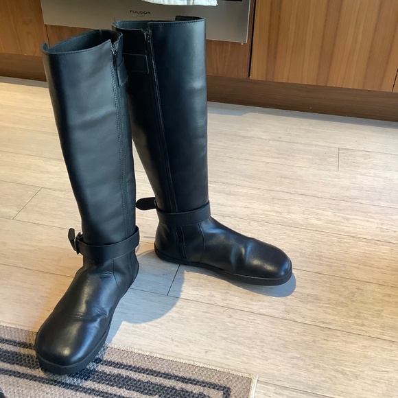 SHAPEN GLAM LEATHER BAREFOOT RIDING BOOT 8 - Picture 7 of 9